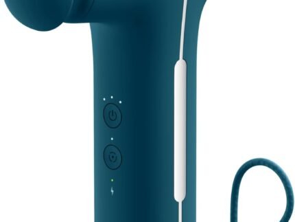 Nobol MyoLite® Portable Massage Gun for Muscle Recovery, Variable Intensity Mini Body & Facial Massager for Active Adults with 3 Speeds, 3 Attachments, Quiet Cordless Design