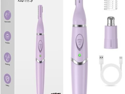 Nose Hair Trimmer for Women and Men，Rechargeable USB Eyebrow Hair Trimmer