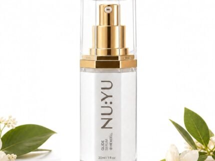 NuYu Glide Facial Hair Minimizing Serum for Women, Post Hair Removal Face Serum for Upper Lip, Chin & Cheeks, Helps Slow Regrowth and Soften Hair, Hydrating Skin Barrier Care for Smooth