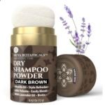 Nuva Botanicals Non-Aerosol Dry Shampoo Powder – Dark Brown – 0.42 oz