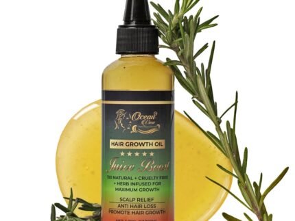 OCEAN VIEW DEEP WAVES POMADE Juice Boost- Hair Growth Oil & Scalp Serum – with Batana Oil, Rosemary & Castor – Argan, Vitamin E, Aloe Vera, Coconut – For Thinning Hair, 100ml