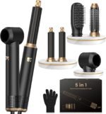 OKWRAP 5-in-1 Blow Dryer Brush, Hot Air Styler with Auto-Wrap Curlers