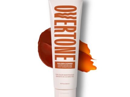 OVERTONE Color Depositing Daily Conditioner, Semi Permenant, Golden Copper