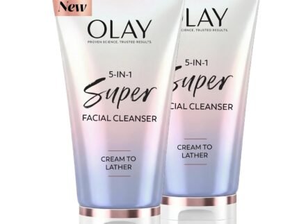 Olay Super Face Wash, Advanced Deep Clean Facial Cleanser & Hydrating Formula for All Skin Types, Makeup Remover, Enhances Moisture Balance, Promotes Radiant & Smooth Skin, 4.5oz (Pack of 2)
