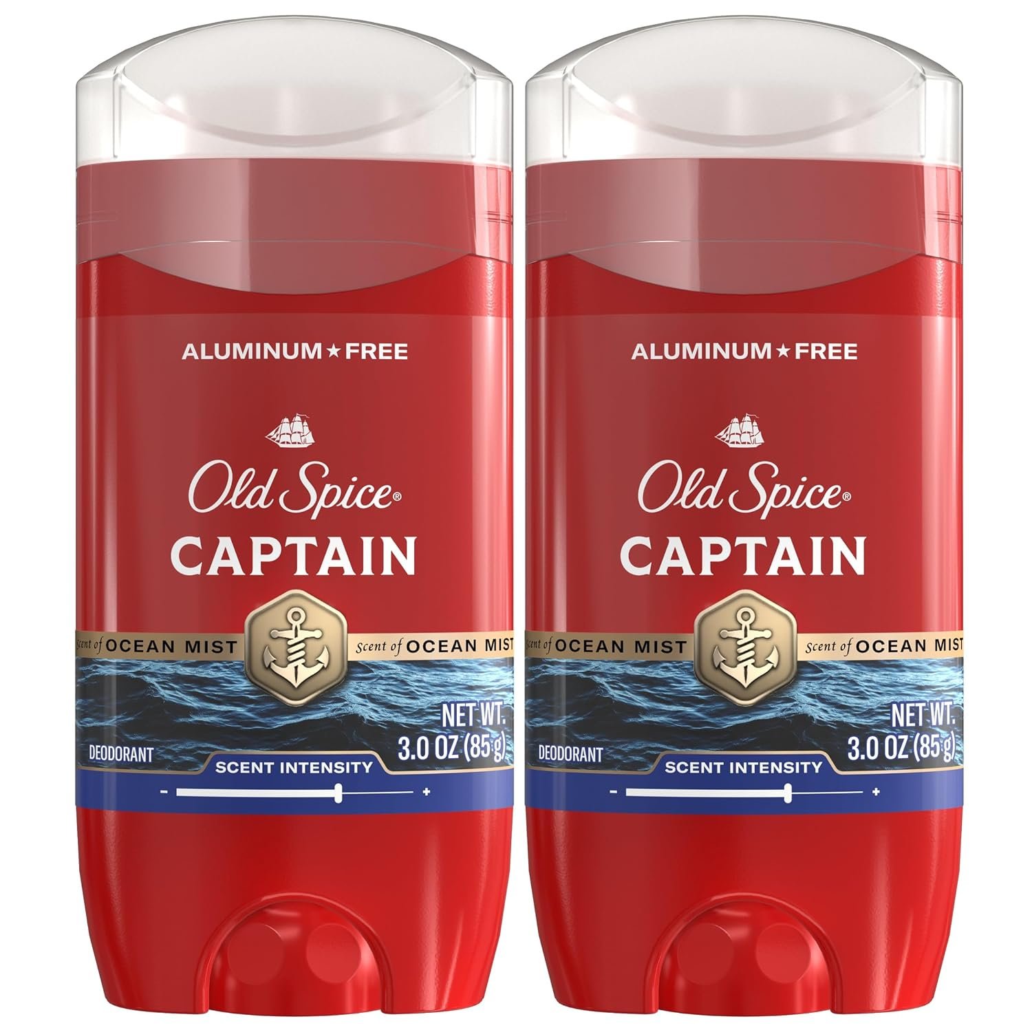 Old Spice Aluminum Free Deodorant for Men, 24/7 Odor Protection Old Spice Aluminum Free Deodorant for Men, 24/7 Odor Protection & Signature Scent Control, 24/7 Freshness & Lasting Scent, Captain with Bergamot Scent, 3.0 oz (Pack of 2)