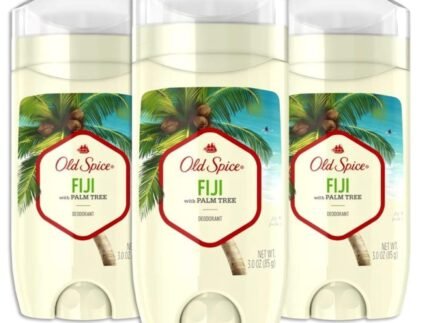 Old Spice Aluminum Free Deodorant for Men Fiji With Palm Tree Scent Inspired By Nature 3 Oz, Pack Of 3