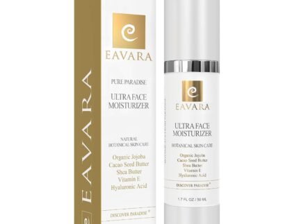 Organic Face Moisturizer, Collagen Peptides & Hyaluronic Acid, 1.7oz