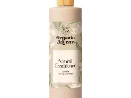 Organic Jaguar All Natural Jasmine Conditioner for Hair Care, Sulfate Free Conditioner, Vitamin E, Castor, Argan and Almond, For Hydrating All Hair, 13.5 fl oz