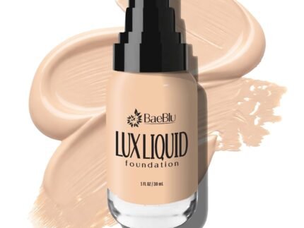 Organic Liquid Foundation Makeup, Medium Coverage, Natural Finish, Vanilla