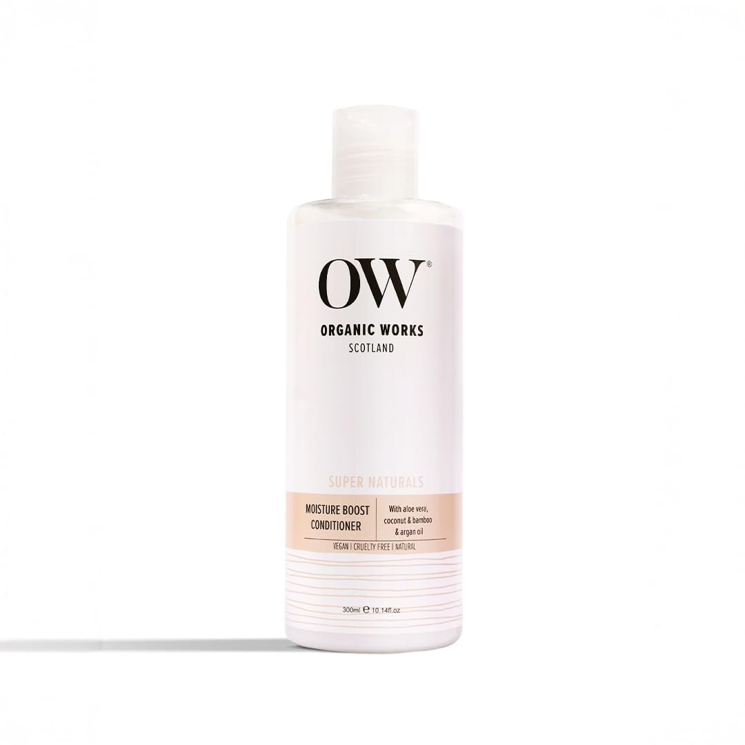 Organic Works Super Naturals Moisture Boost Conditioner – Argan Oil Conditioner for Moisture Retention and Damage Control – Cruelty-Free – 10.14 oz Organic Works Super Naturals Moisture Boost Conditioner – Argan Oil Conditioner for Moisture Retention and Damage Control – Cruelty-Free – 10.14 oz
