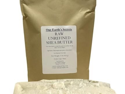 Our Earth’s Secrets Ivory Raw Unrefined Shea Butter Top Grade, 1 Pound