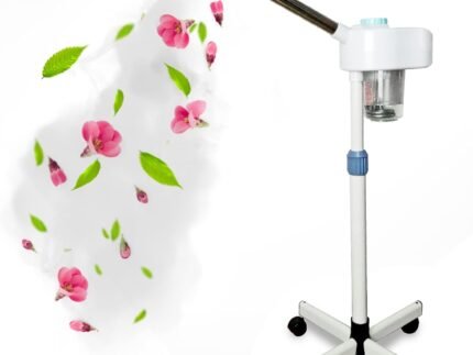 Ozone Facial Steamer – Professional Facial Steamer for Esthetician with 2 Operating Modes – Steam Only & Ozone Steaming Herbal & Aromatherapy Feature and 360° Rotating Spray Head