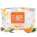 Pacifica, Glowing Makeup Remover Wipes – with Glycolic Acid for AHA Exfoliating and Facial Cleansing – No Rinse Face Cleaning Towelettes – Dermatologist Tested, 30 Count