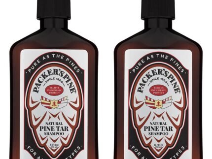 Packer’s Pine Tar Shampoo | Natural Pine Tar and Pine Oils Shampoo | Paraben, Sulfate, and Creosote-Free | 2 Pack