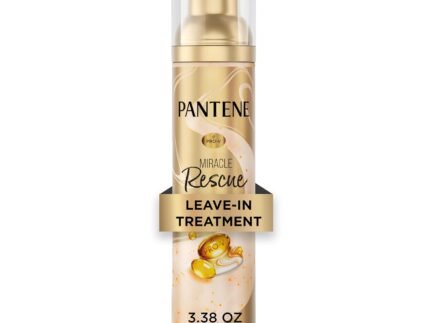 Pantene Miracle Rescue Leave-In Treatment with Pro-V Pearls, Instant Damage Repair, 3.38 oz
