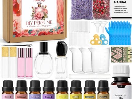 Perfume Making Kit, Make Your Own Scent, 56Pcs, Pink