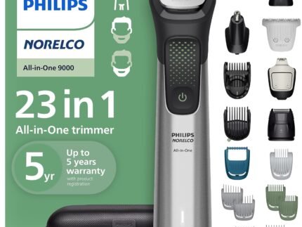 Philips Norelco All-in-One 9000 23-in-1 Trimmer, Face, Hair & Body, Steel