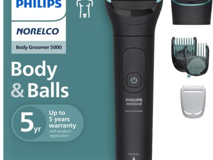 Philips Norelco Body Groomer 5000, Body & Balls, Dual Head Trimmer & Shaver