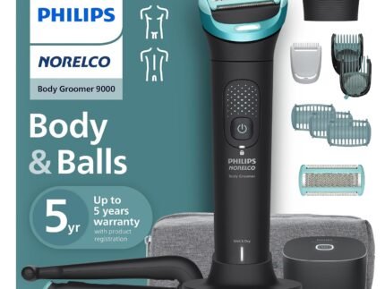 Philips Norelco Body Groomer 9000, Body & Balls, Dual Head Trimmer & Shaver