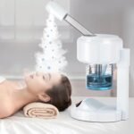 Portable Facial Steamer with Removable Water Cup, UV Ozone Nano Ionic Face Steamer for Facial Deep Cleaning, Unclogs Pores, Hydrating and Sinus Relief for Women Men Home SPA, Warm Mist