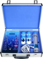 Portable Shockwave Therapy Machine for Body Muscle Massager Pain Relief Back Waist Leg and Golf Elbow Shock Wave Deep Tissue Pain Relief with 7 Massage Heads