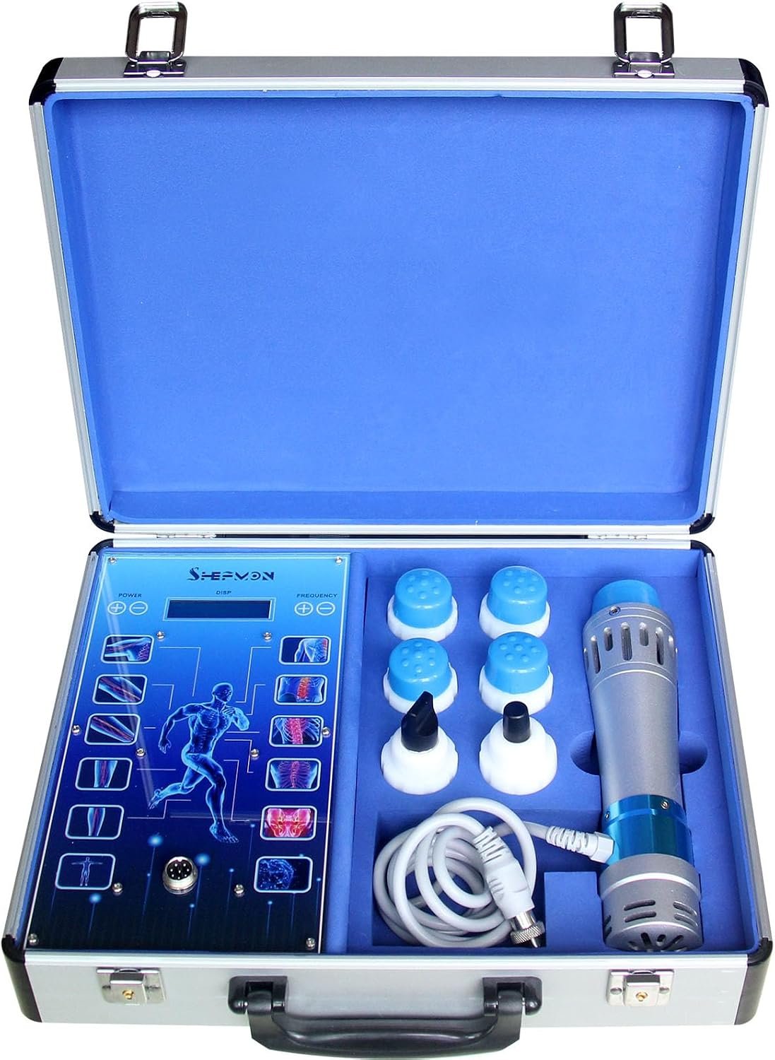 Portable Shockwave Therapy Machine for Body Muscle Massager Pain Relief Back Waist Leg and Golf Elbow Shock Wave Deep Tissue Pain Relief with 7 Massage Heads Portable Shockwave Therapy Machine for Body Muscle Massager Pain Relief Back Waist Leg and Golf Elbow Shock Wave Deep Tissue Pain Relief with 7 Massage Heads