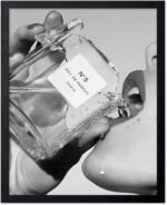 Poster Master Drinking Perfume Print – Fashion Poster – Black and White Art – Luxury Brand Wall Design – Girly Photography Art – Great Girl’s Room or Office Decor – 8×10 UNFRAMED Wall Art