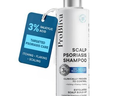 ProBliva Psoriasis Shampoo: Scalp Shampoo for Psoriasis, Seborrheic Dermatitis & Dandruff with 3% Salicylic Acid – Helps Relieve Itching, Flaking, Scaling & Buildup – Scalp Treatment, 8.4 fl.oz