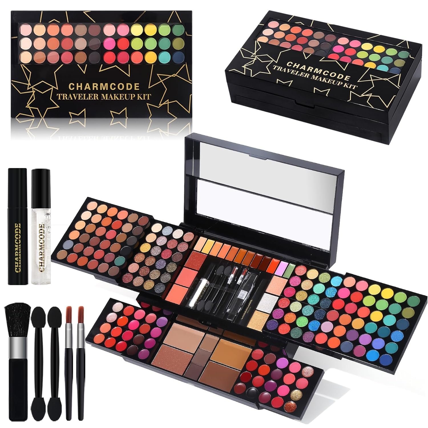 Professional All in One Makeup Kit for Women Full Kit,186 Colors Make Up Palette Christmas Gift Set, Including Eyeshadow,Lip Gloss,Concealer,Highlighter,Contour,Brow Powder,Mascara,Blush & Brush Professional All in One Makeup Kit for Women Full Kit,186 Colors Make Up Palette Christmas Gift Set, Including Eyeshadow,Lip Gloss,Concealer,Highlighter,Contour,Brow Powder,Mascara,Blush & Brush