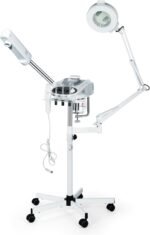 Professional Facial Steamer Machine & Mag Lamp & High Frequency Skin Care 3 in 1