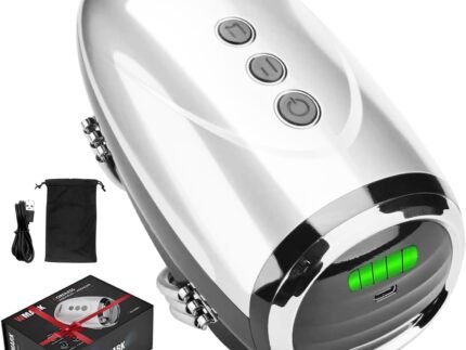 Professional Haircut Massager/Cordless Handheld Massager, Vibration Neck/Legs/Hands/face Massager, 2 Massage nodes 2600AMH (Silver)