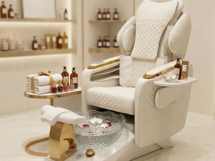 Professional Pedicure Spa Chair with Human Touch Massage & Magnetic Pump