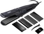 Pulla Hair Crimper for Women 4-in-1 Ceramic Crimper Tool Crimping Flat Iron