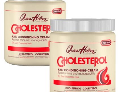 Queen Helene Cholesterol Hair Conditioning Cream, Deep Moisturizing Conditioner for Dry, Frizzy and Damaged Hair, 15 oz