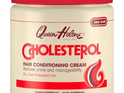 Queen Helene Cholesterol Hair Conditioning Cream – Deep Repair Treatment for Dry, Damaged & Chemically Treated Hair | Moisture-Restoring Mask | 15 oz Jar