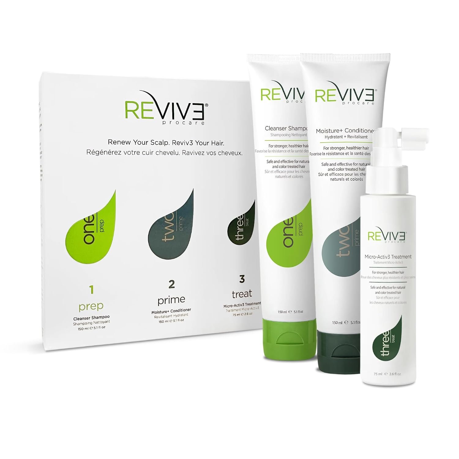 REVIV3 ProCare 30 Day Trial Kit – 3-Part System for Thinning Hair, Vegan REVIV3 ProCare 30 Day Trial Kit – 3-Part System for Thinning Hair, Vegan