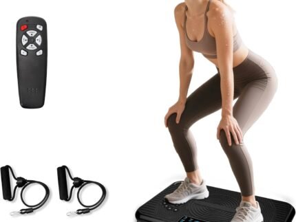 ROTAI Vibration Plate Exercise Machine for Lymphatic Drainage Massager & Weight Loss, 400 lbs Capacity Whole Body Vibrating Shake Plate Workout for Women and Men