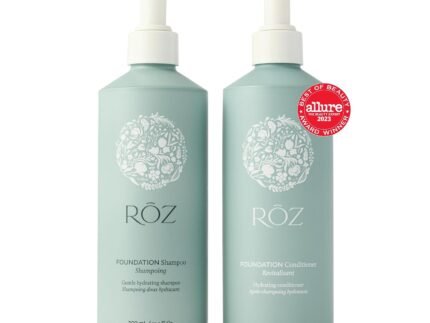 RŌZ Hydrating Sulfate-Free Shampoo and Conditioner Set, 10.1 oz Each Bottle