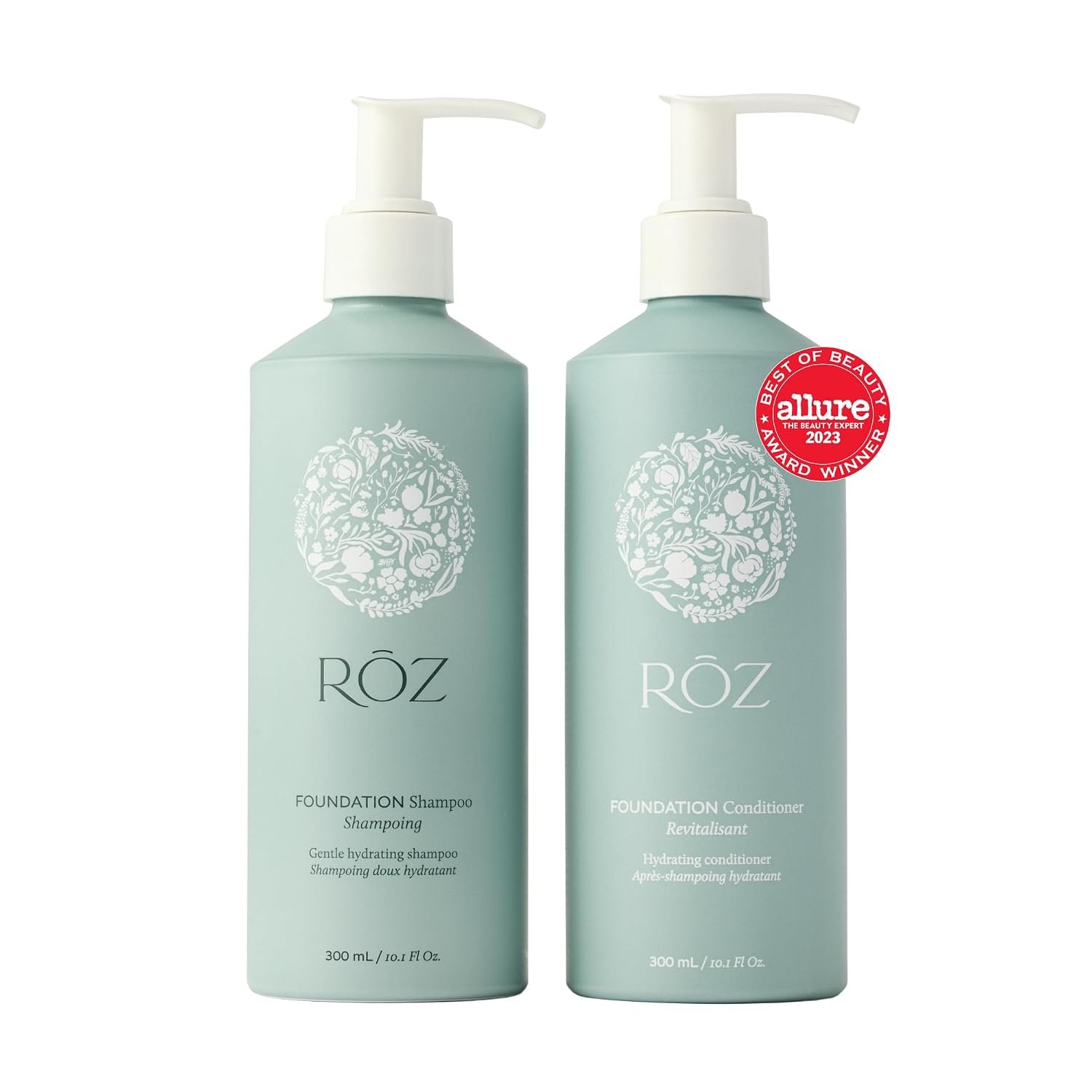 RŌZ Hydrating Sulfate-Free Shampoo and Conditioner Set, 10.1 oz Each Bottle RŌZ Hydrating Sulfate-Free Shampoo and Conditioner Set, 10.1 oz Each Bottle