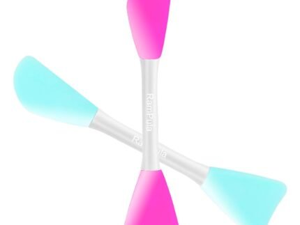 RamPula Mask Applicator Silicone Face Brush Face Mud Cream,Clay Mask,DIY,Modeling Mask Brushes DIY Mud Mixing Spatula Double-end Handheld Scoop Skin Care Make up Foundation Gel Cosmetic Tool