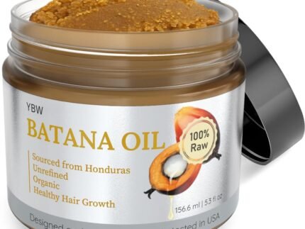 Raw Batana Oil for Hair Growth by Dr. Sebi Organic Raw Honduras Oil – 100% Pure & Natural Botana Paste for Thicker, Stronger Hair for Men and Women