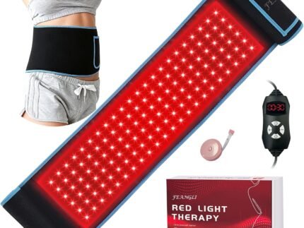 Red Light Therapy Belt with 132 LEDs 3-in-1 Chips 940nm 850nm 660nm(Corded)