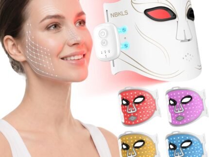 Red Light Therapy Mask for Face Acne Wrinkles, 400 LEDs Light Therapy Mask