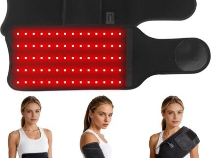 Red Light Therapy Pad, 70 LEDs Adjustable 22.1″x7.1″ Light Wrap,Corded