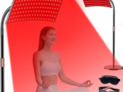 Red Light Therapy for Body Face, Infrared Light Therapy Lamp with Adjustable Stand, 660nm and 850nm Near Infrared LED Lights Panel, Red Infrared Lamp for Full Body