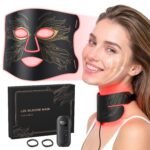 Red Light Therapy for Face & Neck with 850nm NIR & 7 Color Modes