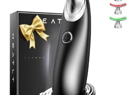 Red Light for Face and Neck, 7-in-1 Face Massager Tool, 3-Color Portable Facial Massager for Skin Care (5.9in)