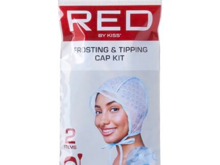 Red by Kiss Hair Dye Coloring and Highlighting Kit Frosting and Tipping Cap kit (2 Piece Kit)
