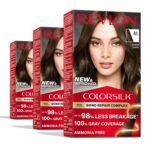 Revlon ColorSilk with Bond Repair Hair Color, 41 Medium Brown, 3pk