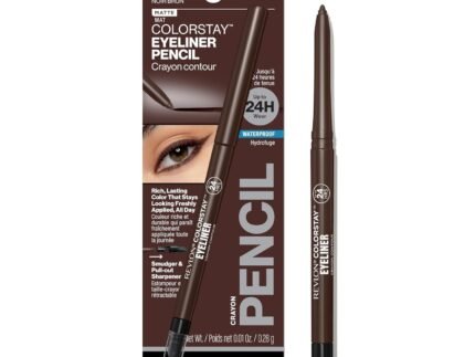 Revlon ColorStay Pencil Waterproof Eyeliner, 202 Black Brown, 0.01 oz
